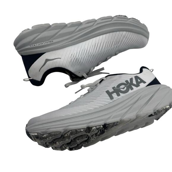 Hoka Men's Rincon 3 Mesh Upper Athletic Sneaker Nimbus Cloud Steel Wool 7.5D NWB - Picture 6 of 13